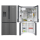 Lodówka Siemens KF96DAXEA Multidoor 183cm Czarna Stal Szczotkowana 574L